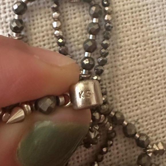 Kendra Scott Pyrite Stretch  Bracelet Stack ( 5 bracelets ) - Picture 3 of 6